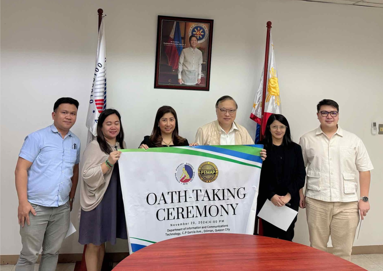 PEMAP officers after the oath taking ceremony
